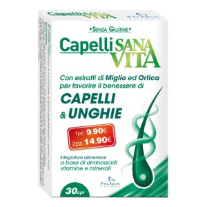 Paladin Pharma Integratori Alimentari Sanavita Capelli 30 Compresse