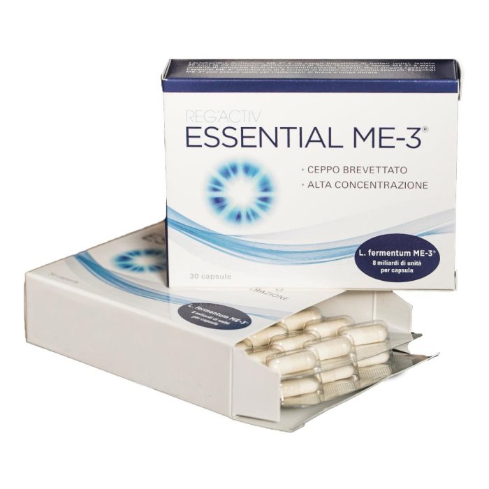 Reg'Activ Essential ME-3 integratore alimentare 30 capsule - Lactobacillus fermentum ME-3 per il benessere intestinale