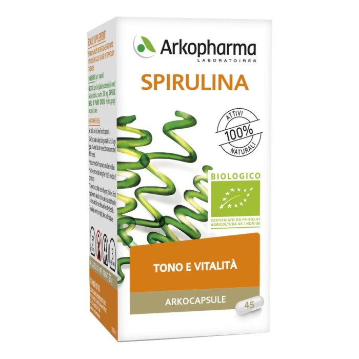 Arkocapsule  Energia Spirulina BIO Integratore Alimentare 45 Capsule