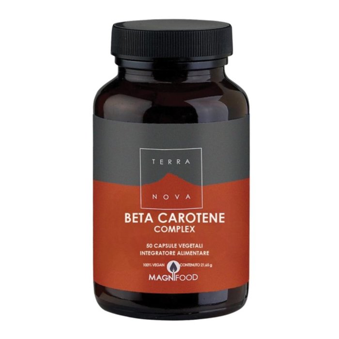 Terranova Beta Carotene Integratore 50 Capsule Antiossidante Naturale per Pelle Vista e Abbronzatura