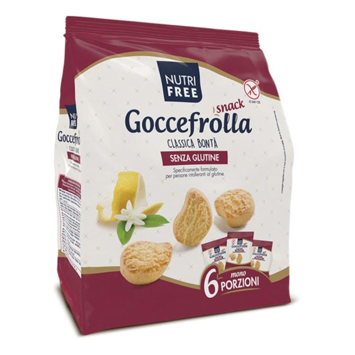 Nutrifree gocciolotti 40 g x 6 merendine senza glutine con gocce di cioccolato