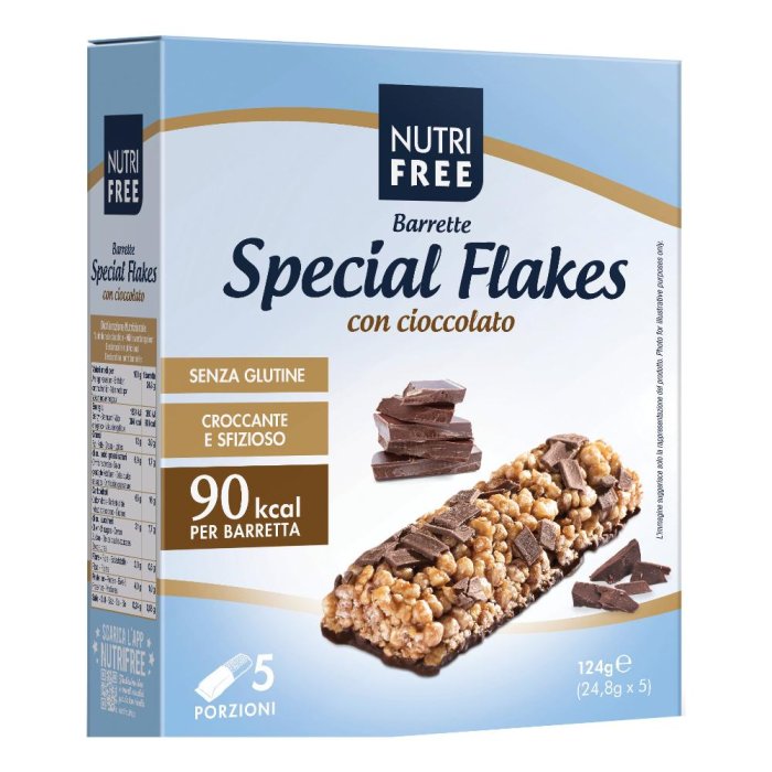  Nutrifree Barrette Special Flakes Con Cioccolato Senza Glutine 24,8gx5