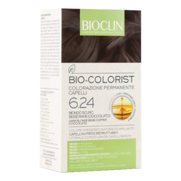 BIOCLIN Bio-Colorist - Colorazione Permanente 6.24 Biondo Scuro Beige Rame