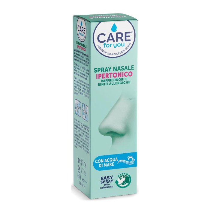 Care for You Spray Nasale Ipertonico con Acqua di Mare 125ml