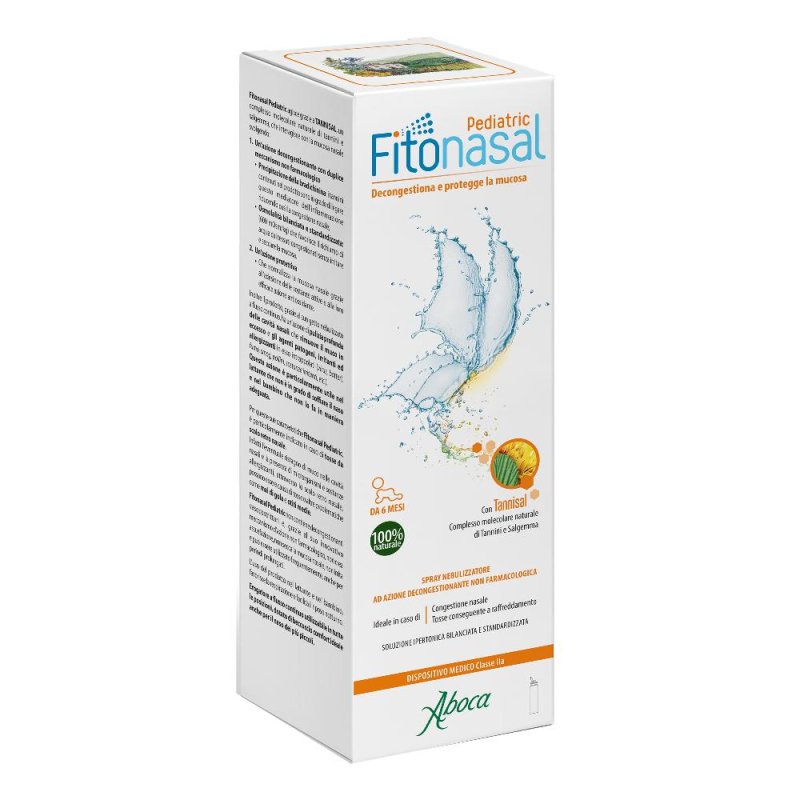 Aboca Fitonasal Pediatric spray decongestionante per il naso 125 ml