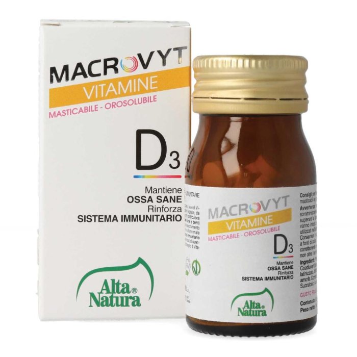 Alta Natura Macrovyt - Vitamina D3 Integratore Alimentare 60 compresse