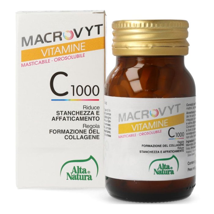 Alta Natura Macrovyt Vitamina C 1000 Fast Slow Integratore 30 Compresse