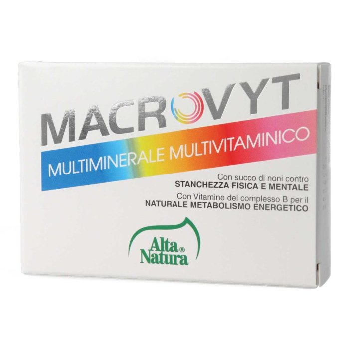 Alta Natura Macrovyt Multivitaminico Multiminerale 30 Compresse