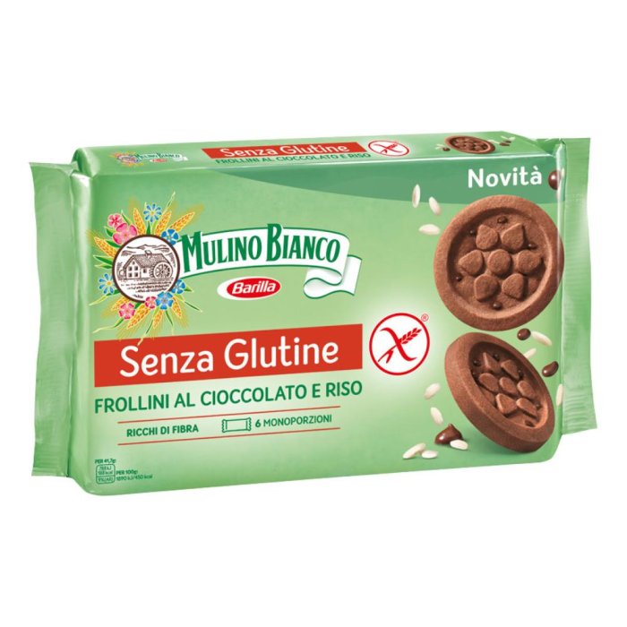 Mulino Bianco Alimenti senza Glutine Frollini al Cioccolato e Riso 250 g