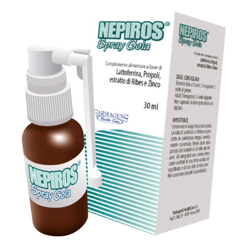 Farmagens Health Care Nepiros Spray Gola 30 Ml Nuova Formula Farmagens Health Care Nepiros Spray Gola 30 Ml Nuova Formula