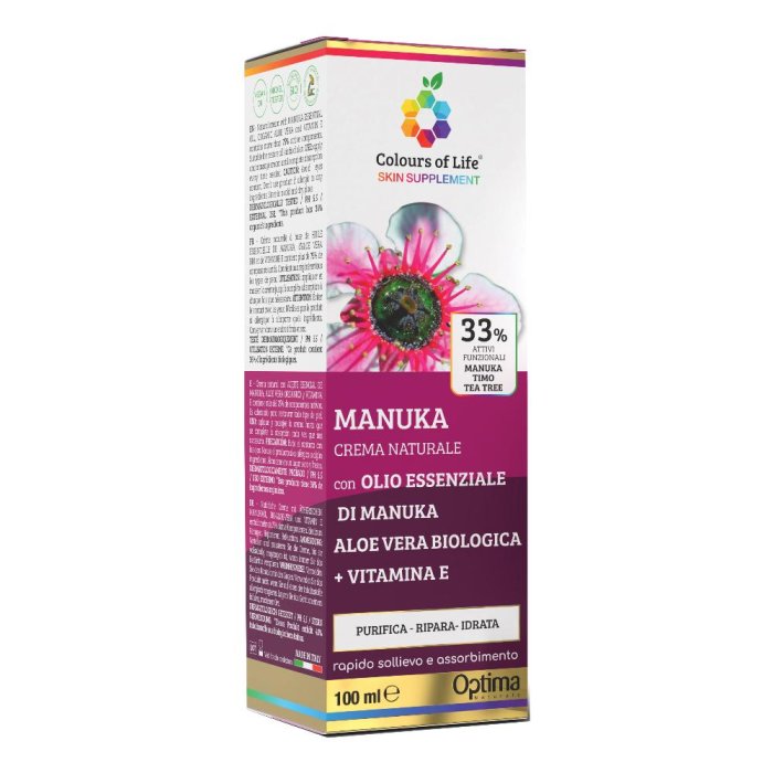 Optima Naturals Colours Of Life - Manuka Crema Naturale 100 ml