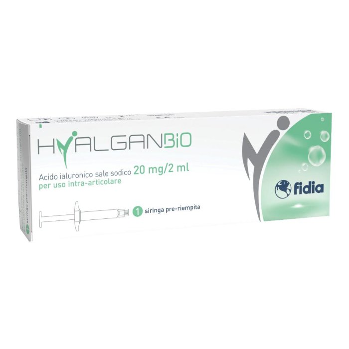 HyalganBio Siringa Intra-Articolare Acido Ialuronico 20 mg 2 ml
