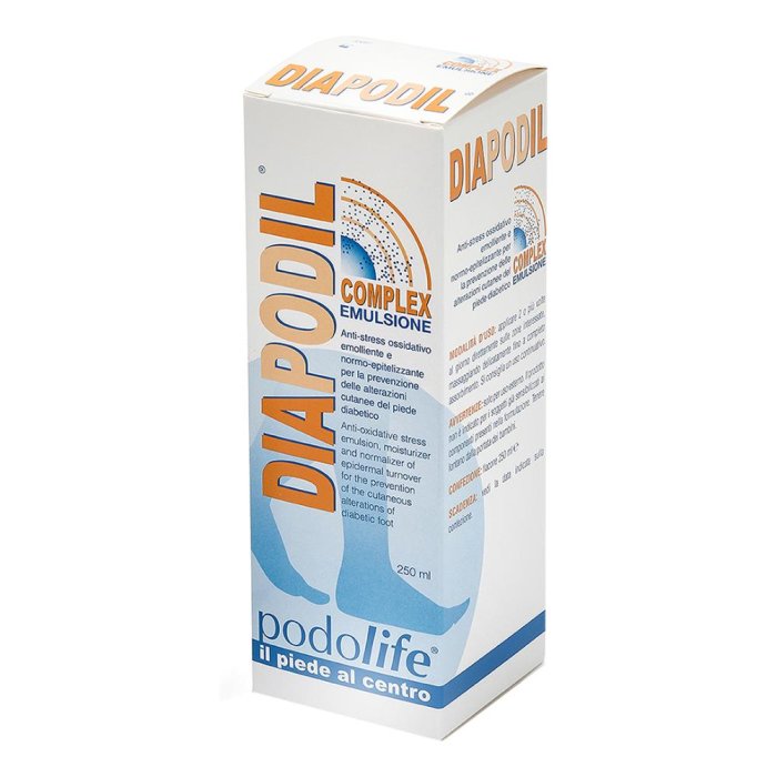 Diapodil Complex Emulsione emolliente per prevenzione piede diabetico 250 ml