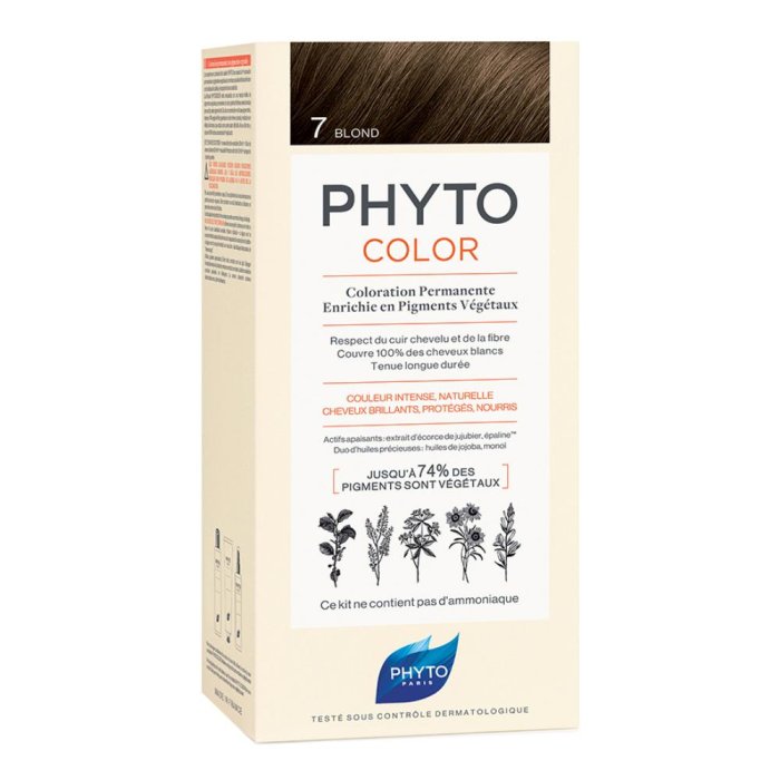 Phyto Capelli Sani e Splendenti Phyto Color Colorazione Permanente Delicata 7 Biondo