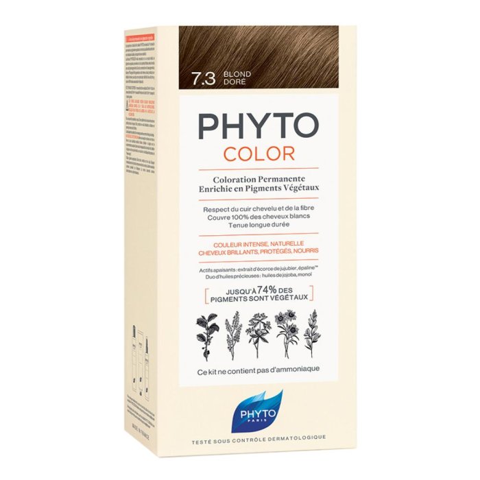 Phyto Capelli Sani e Splendenti Phyto Color Colorazione Permanente Delicata 7.3 Biondo Dorato