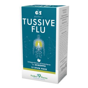GSE Biotic+ - Tussive Flu Integratore Alimentare Sciroppo 12 Stickpack