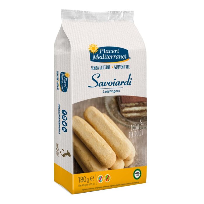 Eufarma Linea Senza Glutine Piaceri Mediterranei Biscotti e Pasticceria Savoiardi 180 g