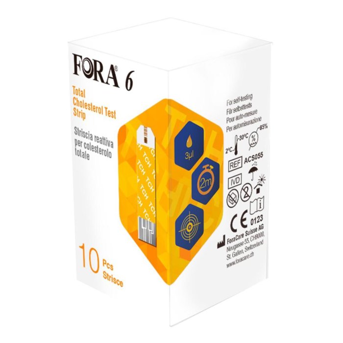 FORA6 STRISCE COLESTEROLO 10PZ
