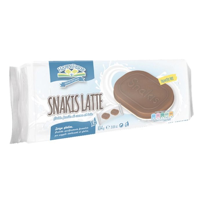 Nabu Happy Farm Snakis Crema Latte 4 X 26 G