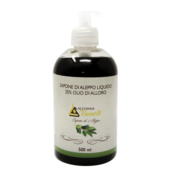 Sapone Aleppo Benoit 500 ml - sapone di Aleppo liquido per viso e corpo
