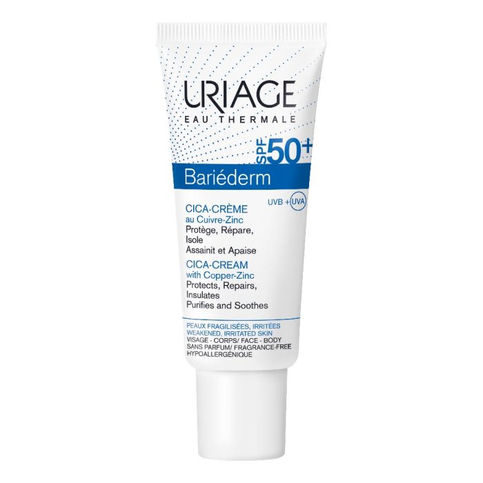 Bariederm Cica-Crema Spf 50 + trattamento corpo emolliente e nutriente per uso quotidiano