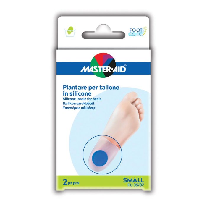 Master-Aid Foot Care - Plantare per Tallone in Silicone Taglia S 2plantari