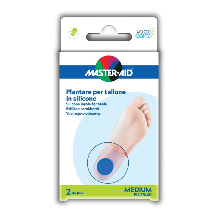 Master-Aid Foot Care - Plantare per Tallone in Silicone Taglia m 2plantari