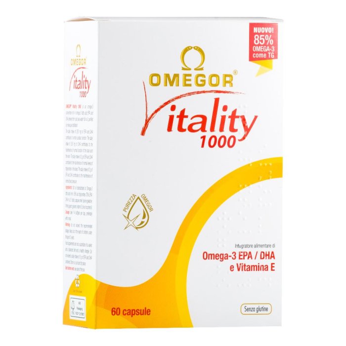 U.g.a. Nutraceuticals Omegor Vitality 1000 60 Capsule Molli