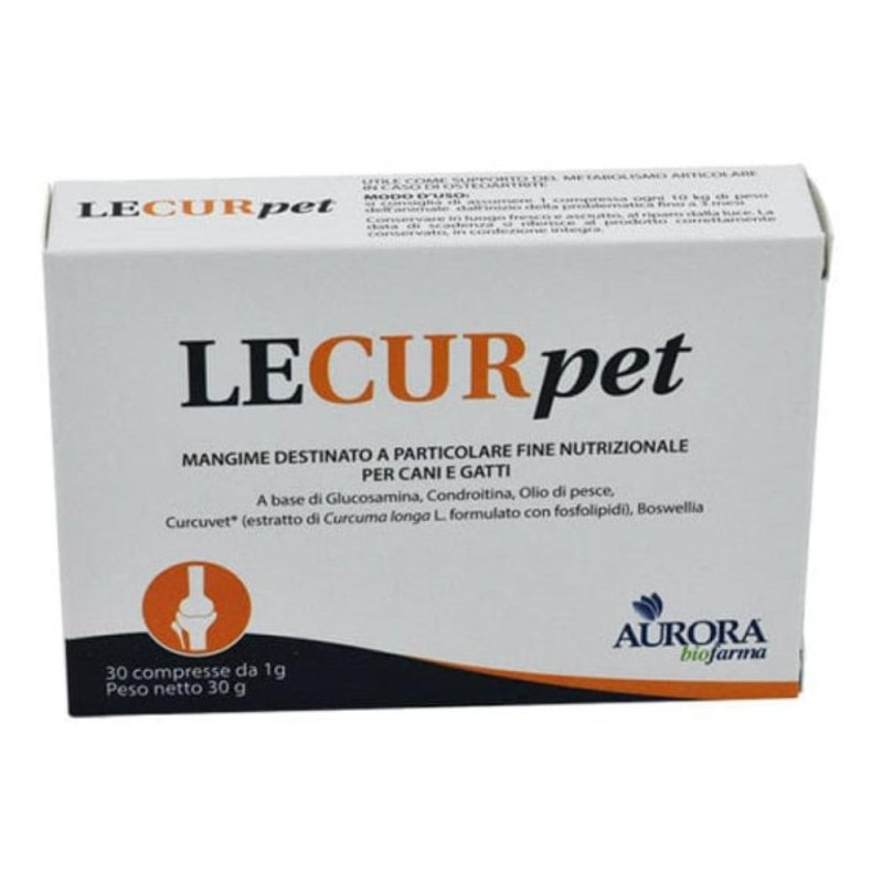Aurora Lecurpet Mangime Complementare per Cani e Gatti 30 Compresse