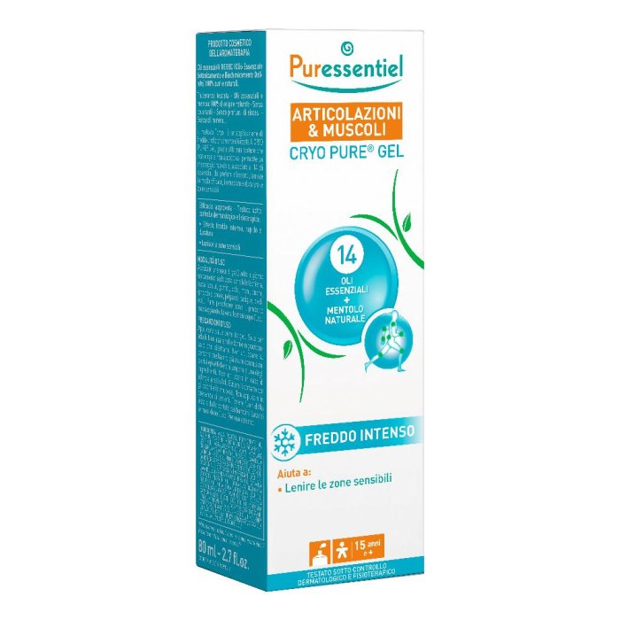 Puressentiel Articolazioni e Muscoli - Cryo Pure Gel ai 14 Oli Essenziali 80 ml