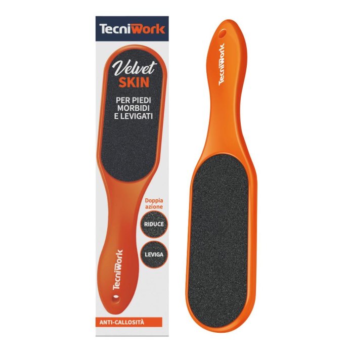 Raspa Velvet Skin arancio - raspa piedi professionale per calli e duroni