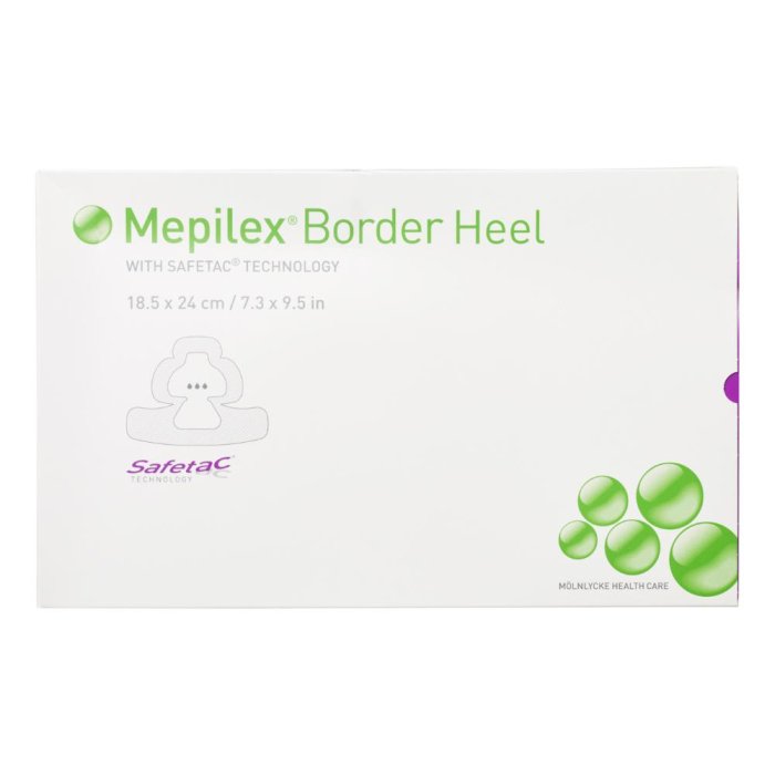 Mepilex Border Heel 22x23 cm 6 pezzi - medicazione avanzata per tallone
