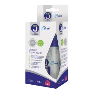 J Bimbi Super Glass - BFree Biberon Antiotite e Anticoliche 0 m+ 160 ml