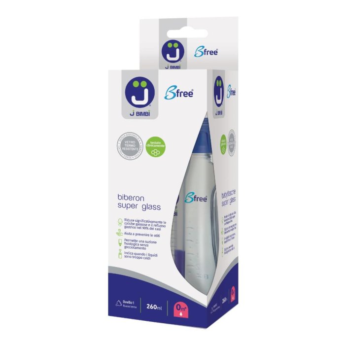 J BIMBI BIBERON VETRO SIL.260ML