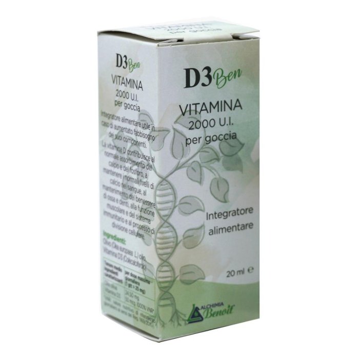 D3 Ben Vitamin gocce 20 ml - integratore di vitamina D3 in gocce