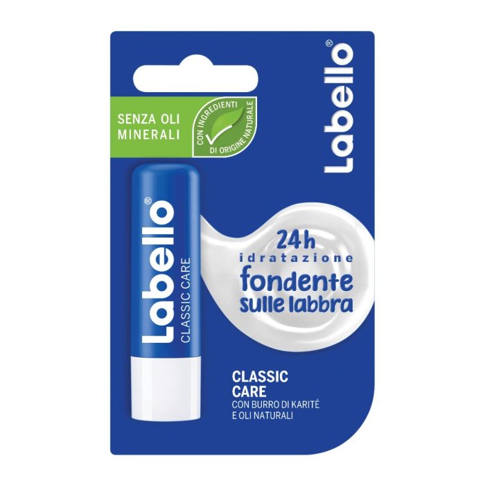 Labello Classico Care 24H Idratazione Fondente Sulle Labbra Stick 5,5ml