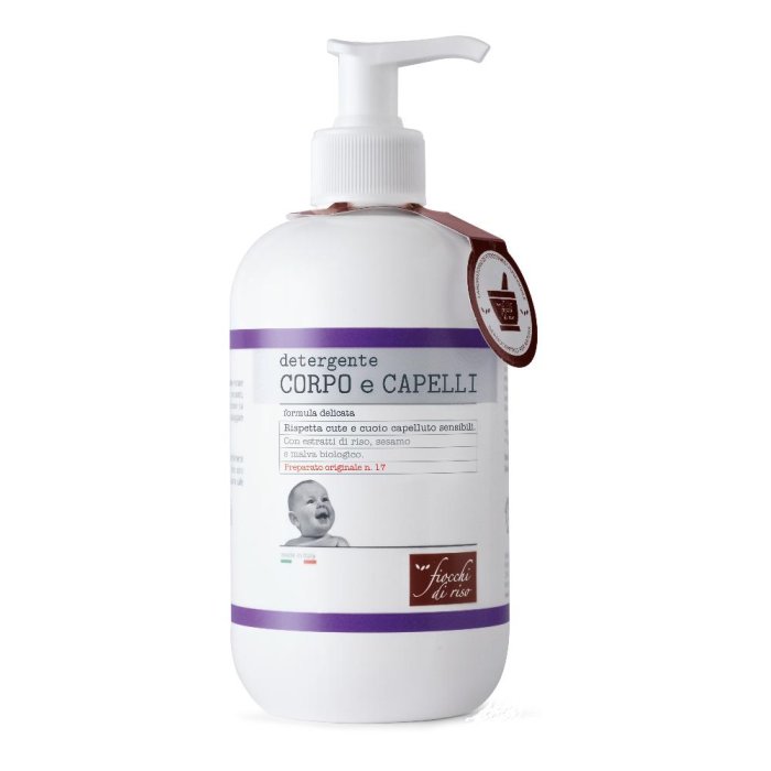 Fiocchi di Riso Detergente Corpo e Capelli Formula Delicata 400 ml