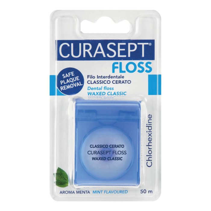 Curasept Floss Classico Cerato – Il Filo Interdentale Scorrevole e Resistente per una Pulizia Profonda