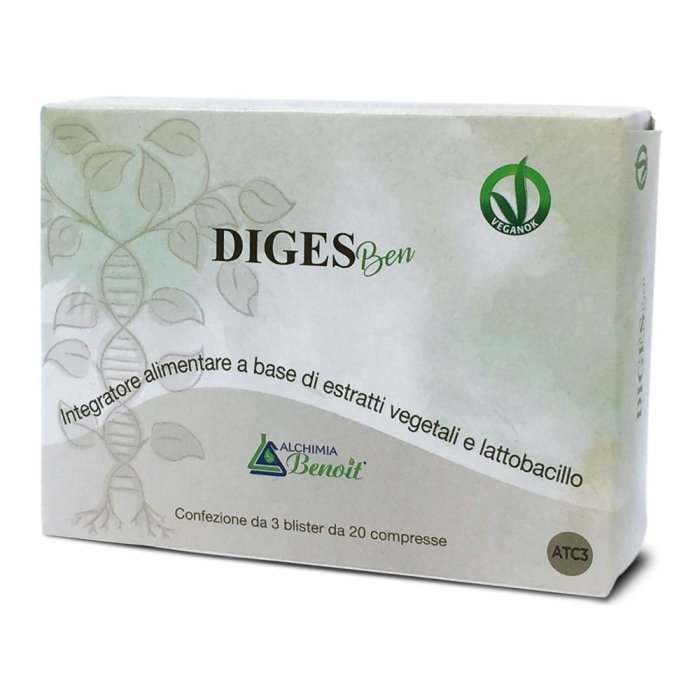Digest Ben 60 compresse - integratore per digestione e benessere gastrico
