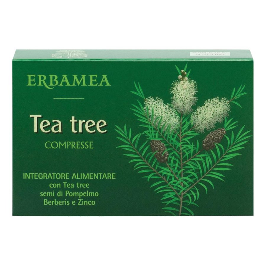 Erbamea Tea Tree Integratore Vie Respiratorie 30 Compresse Erbamea Tea Tree Integratore Vie Respiratorie 30 Compresse