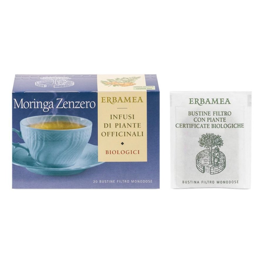 Moringa Zenzero Bio 20 bustine – tisana biologica con moringa e zenzero Moringa Zenzero Bio 20 bustine – tisana biologica con moringa e zenzero