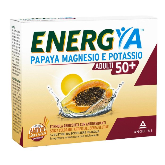 Angelini Energya Papaya Magnesio Potassio 50+ 14 Bustine