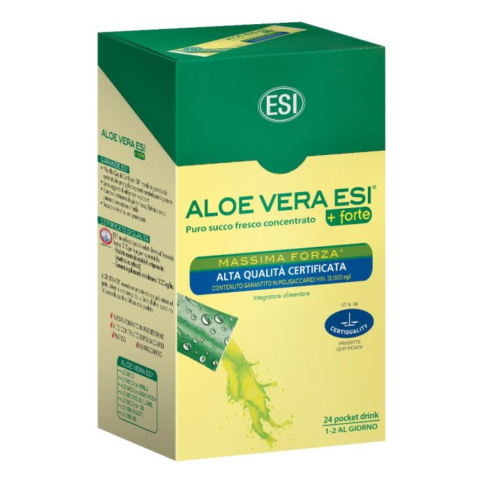 ESI Aloe Vera - Succo Concentrato +Forte di Aloe Vera 24 Pocket Drink