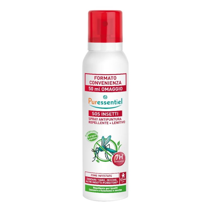 Puressentiel SOS Insetti - Spray Antipuntura Repellente + Lenitivo 200 ml