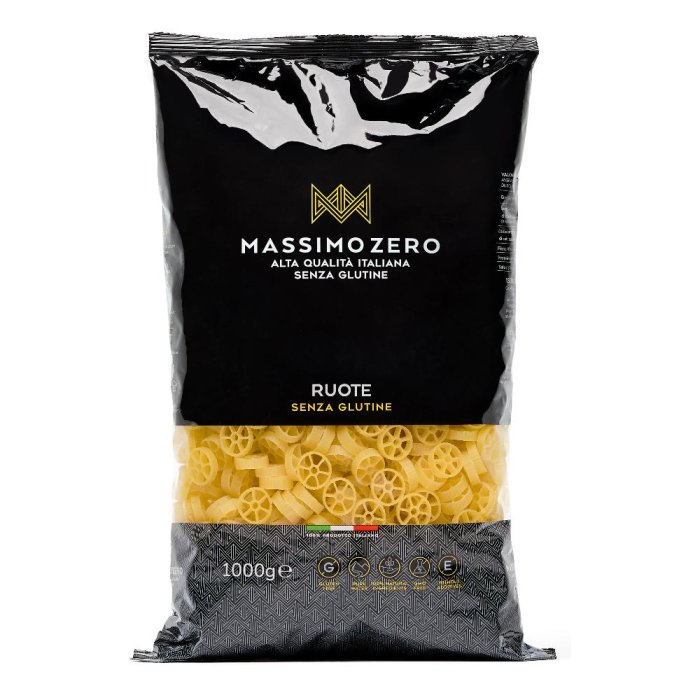 Massimo Zero Pasta Senza Glutine Ruote di Mais e Riso Formato Famiglia 1000 g