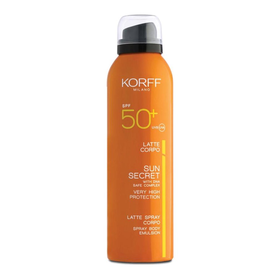 Korff Sun latte spray SPF 50+ - latte solare spray molto alta protezione