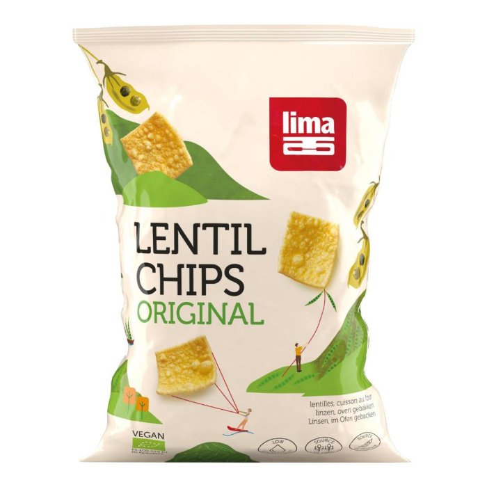 Lentil Chips original snack 90 g - chips di lenticchie gusto classico