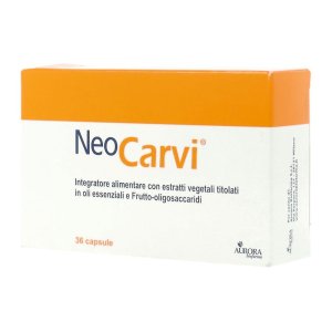 NeoCarvi 19,8 g integratore naturale per digestione e regolarità intestinale 36 capsule 