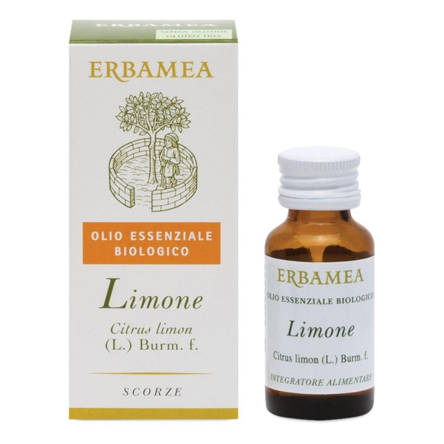 Erbamea Limone Olio Essenziale Bio 10 Ml Erbamea Limone Olio Essenziale Bio 10 Ml