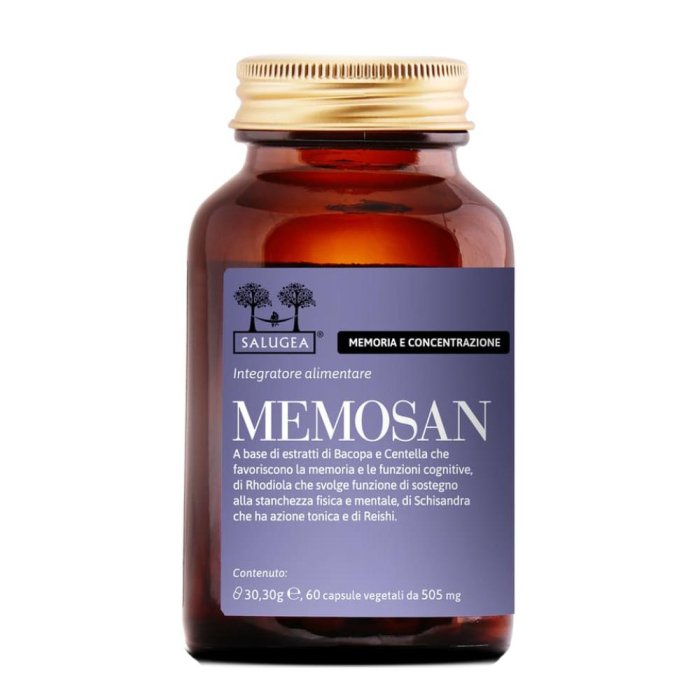 Salugea Memosan integratore memoria e funzioni cognitive 60 capsule vegetali